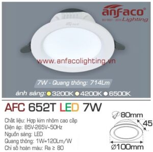 Led âm trần Anfaco AFC 652T-7W