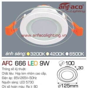 Led âm trần Anfaco AFC 666-9W