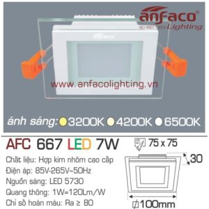 Led âm trần Anfaco AFC 667-7W