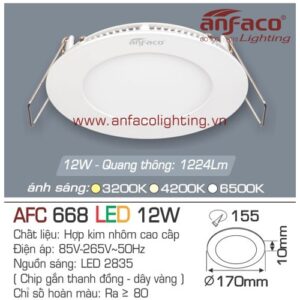 Led panel Anfaco AFC 668-12W