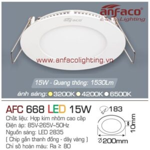 Led panel Anfaco AFC 668-15W