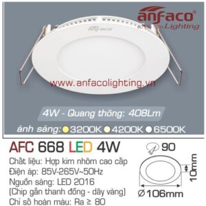 Led panel Anfaco AFC 668-4W