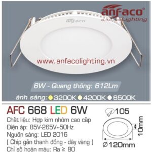 Led panel Anfaco AFC 668-6W