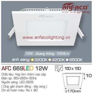 Led panel Anfaco AFC 669-12W