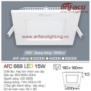 Led panel Anfaco AFC 669-15W