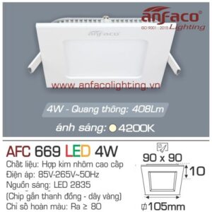 Led panel Anfaco AFC 669-4W