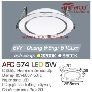 Led âm trần Anfaco AFC 674-5W