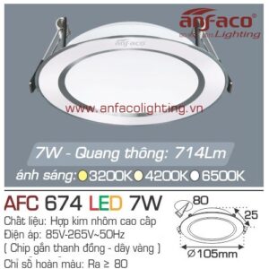 Led âm trần Anfaco AFC 674-7W