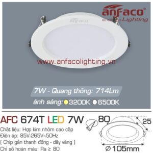 Led âm trần Anfaco AFC 674T-7W