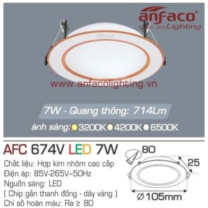 Led âm trần Anfaco AFC 674V-7W