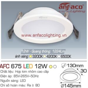 Led âm trần Anfaco AFC 675-12W