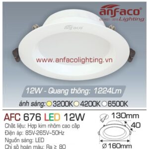 Led âm trần Anfaco AFC 676-12W