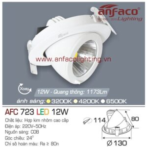 Led âm trần Anfaco AFC 723-12W