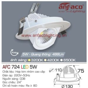 Led âm trần Anfaco AFC 724-5W