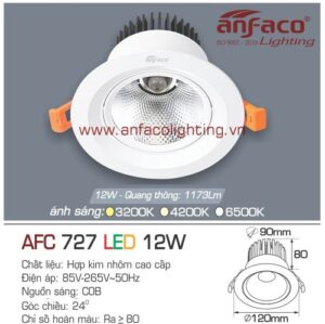 Led âm trần Anfaco AFC 727-12W