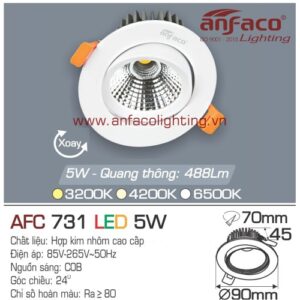 Led âm trần Anfaco AFC 731-5W