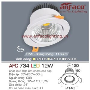 Led âm trần Anfaco AFC 734-12W