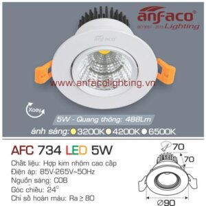 Led âm trần Anfaco AFC 734-3W