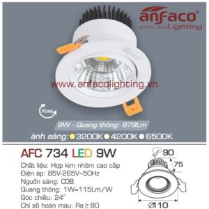 Led âm trần Anfaco AFC 734-9W