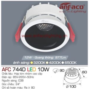 Led âm trần Anfaco AFC 744D-10W