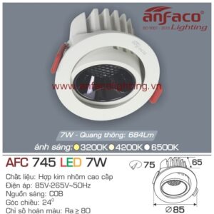 Led âm trần Anfaco AFC 745-7W