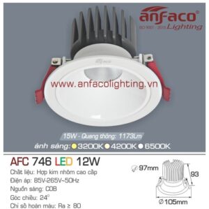 Led âm trần Anfaco AFC 746-12W