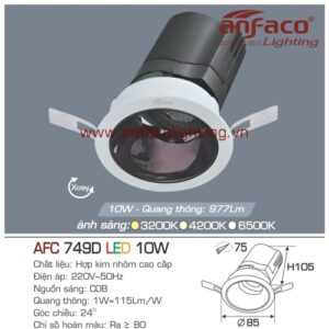 Led âm trần Anfaco AFC 749D-10W