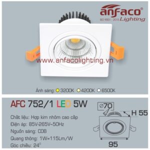 Led âm trần Anfaco AFC 752/1-5W