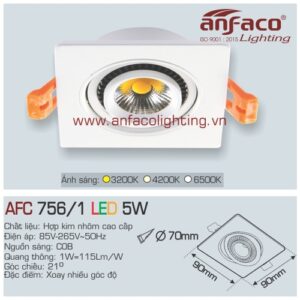 Led âm trần Anfaco AFC 756/1-5W