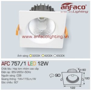 Led âm trần Anfaco AFC 757/1-12W