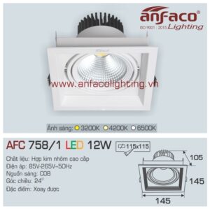 Led âm trần Anfaco AFC 758/1-12W