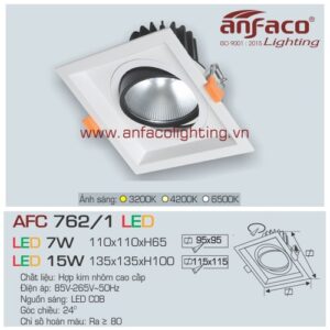 Led âm trần Anfaco AFC 762/1-7W