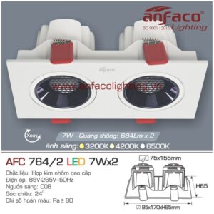 Led âm trần Anfaco AFC 764/ 7Wx2