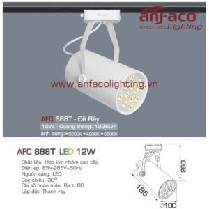 Led tiêu điểm AFC 888T-12W gắn ray