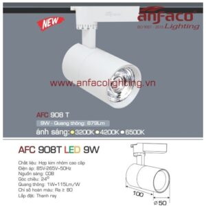 Led tiêu điểm AFC 908T-9W gắn ray