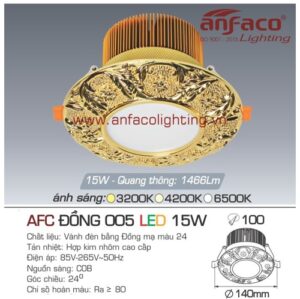 Led âm trần Anfaco AFC đồng 005-15W