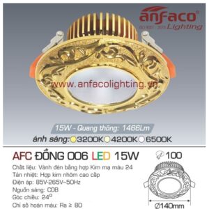 Led âm trần Anfaco AFC đồng 006-15W