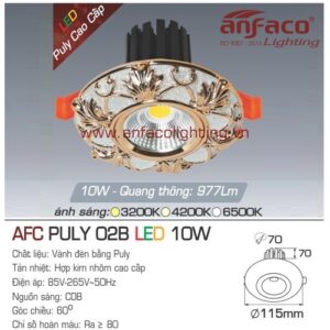 Led âm trần Anfaco AFC Puly 02B-10W