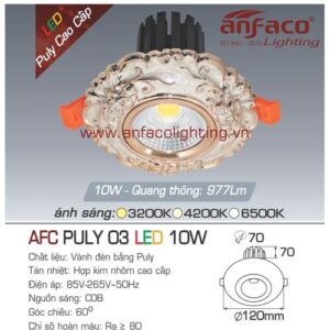 Led âm trần Anfaco AFC Puly 03-10W