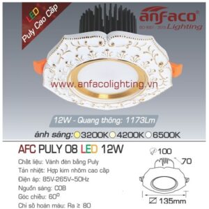 Led âm trần Anfaco AFC Puly 08-12W