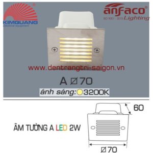 Led Anfaco gắn âm tường A-2W