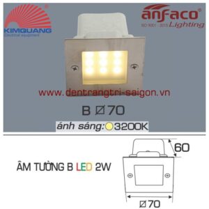 Led Anfaco gắn âm tường B-2W