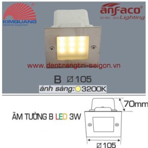 Led Anfaco gắn âm tường B-3W