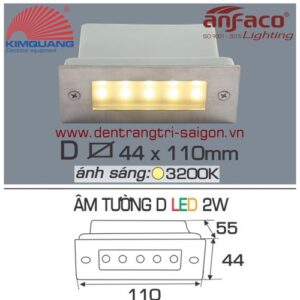 Led Anfaco gắn âm tường D-2W