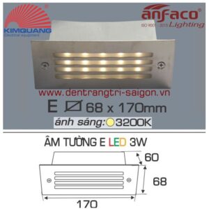 Led Anfaco gắn âm tường E-3W