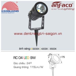 Led ghim cỏ Anfaco RC 04-9W