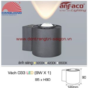 Led Anfaco gắn vách 033 - 9W