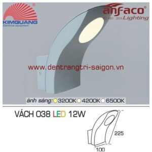 Led Anfaco gắn vách 038-12W