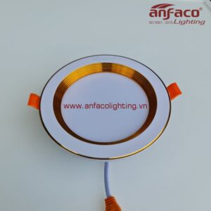 AFC 441V 7W 9W 12W Đèn LED downlight âm trần Anfaco viền vàng AFC441V 7W 9W 12W 3 màu