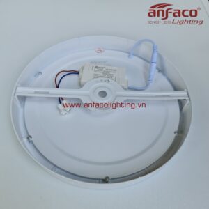 Đèn Anfaco panel gắn nổi AFC 555-6W 12W 18W 22W 28W 36W 48W tròn viền trắng